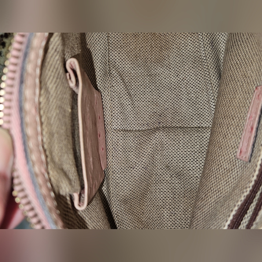 Dooney & Bourke Ostrich Bag (Pink) - Picture 11 of 16